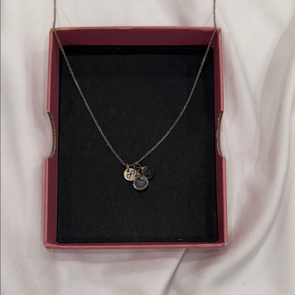 B.U. Charm Necklace with Delicate Chain